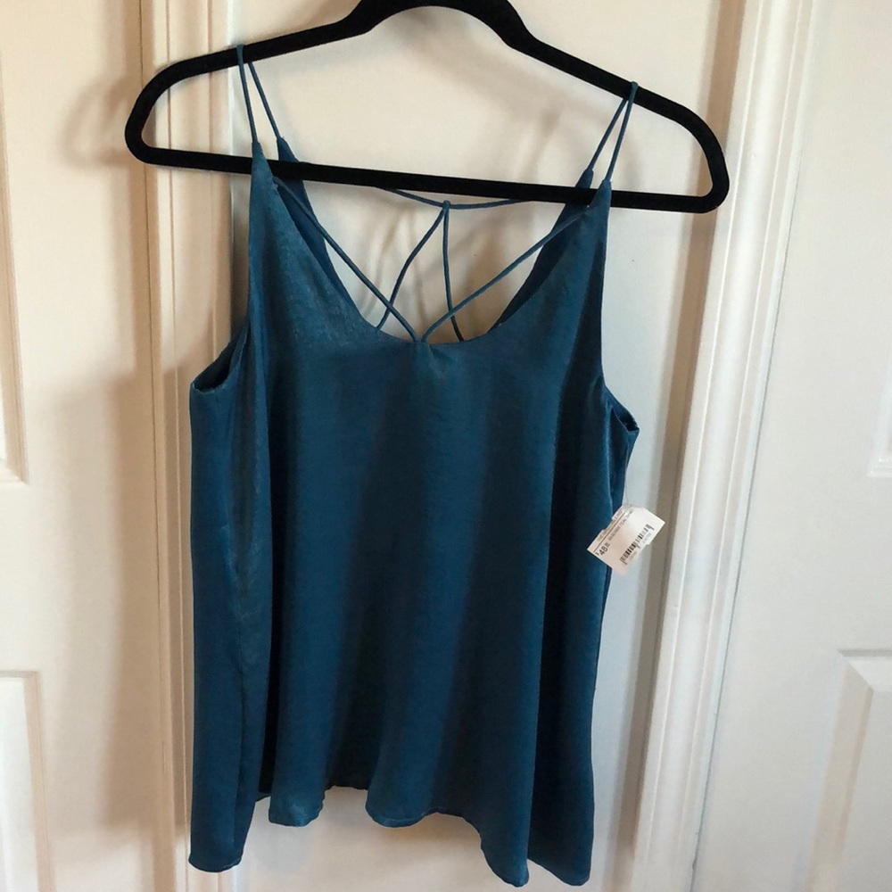 NWT Teal Strappy Tank Top